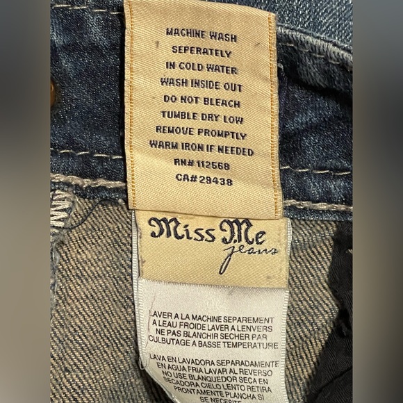 Miss Me Distressed denim bootcut Jeans size 28 - Picture 10 of 10